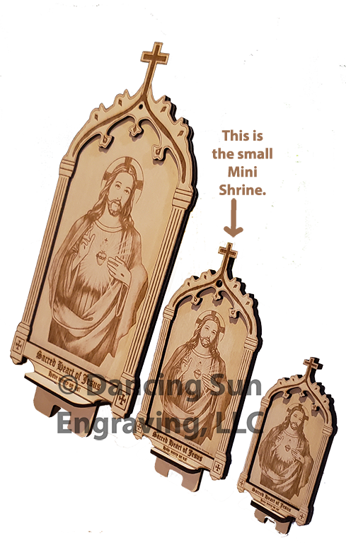 Sacred Heart of Jesus Shrine & Stand – Small