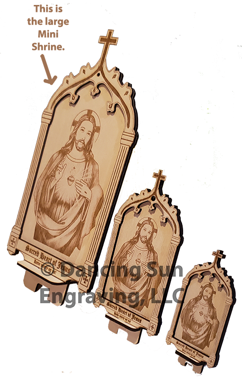 Sacred Heart of Jesus Shrine & Stand – Large