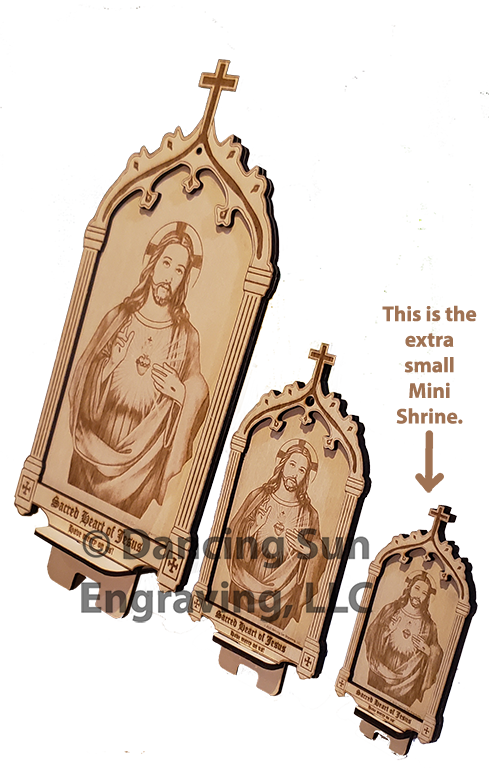 Sacred Heart of Jesus Shrine & Stand – Extra Small